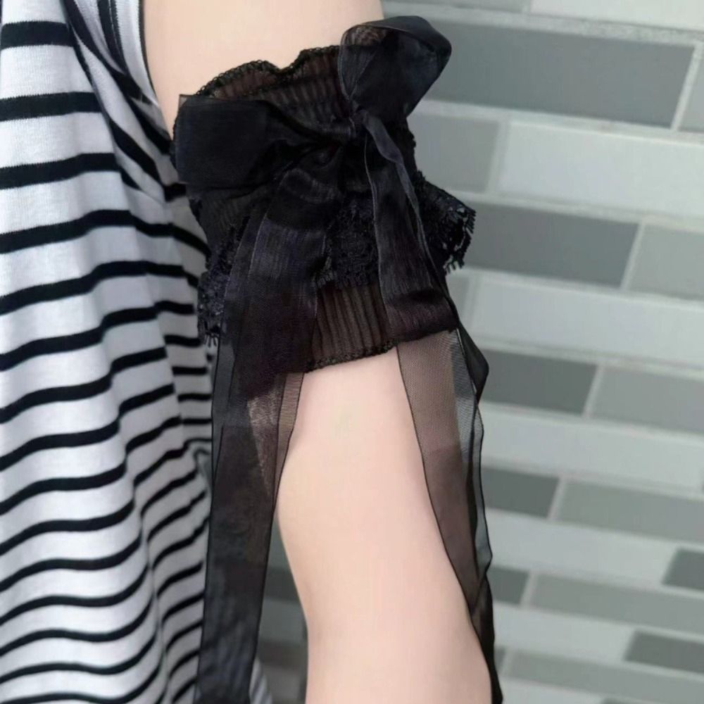 Women'S Winter Accessories Set - Manguitos de encaje estilo Lolita con