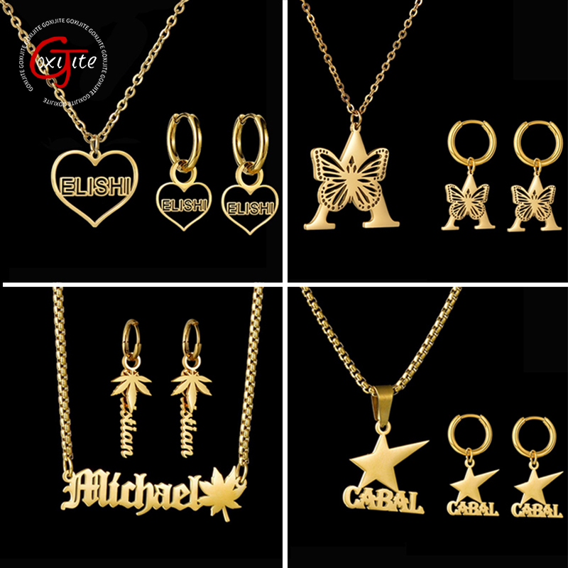 Women Accessories Name - Goxijite-pendientes con nombre personalizado para mujer
