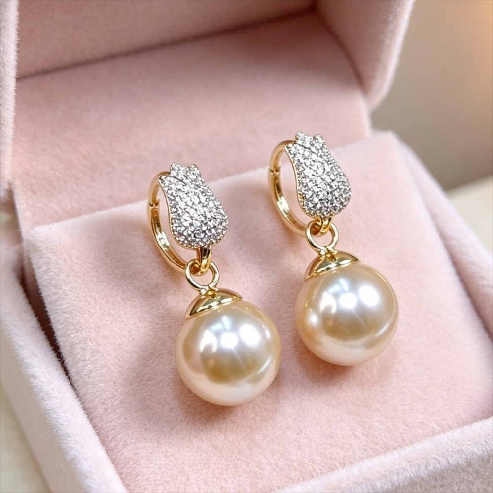 Women'S Affordable Accessories - 1 par de pendientes de perlas
