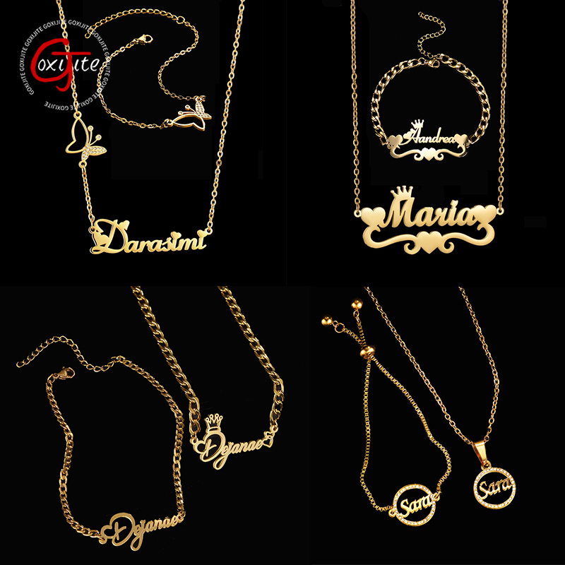 Women Accessories Name - Goxijite-collar con nombre personalizado para mujer,