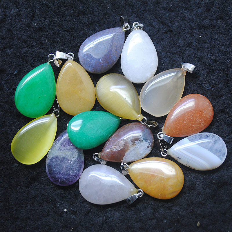 Women'S Accessories Nz - 10 Uds. De colgantes de piedra