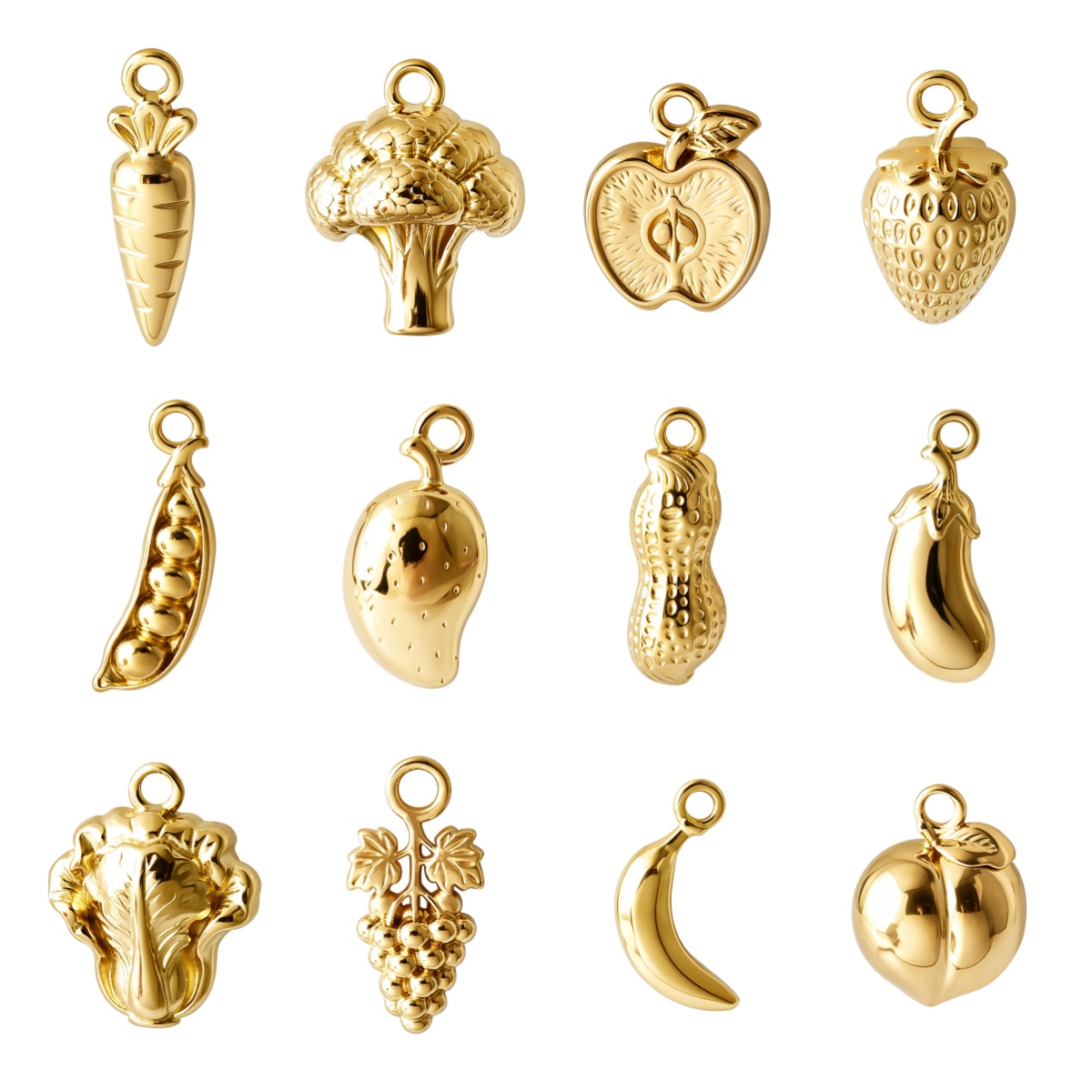 7 piezas de colgantes de fruta - Women'S Accessories Mango reseña y precio