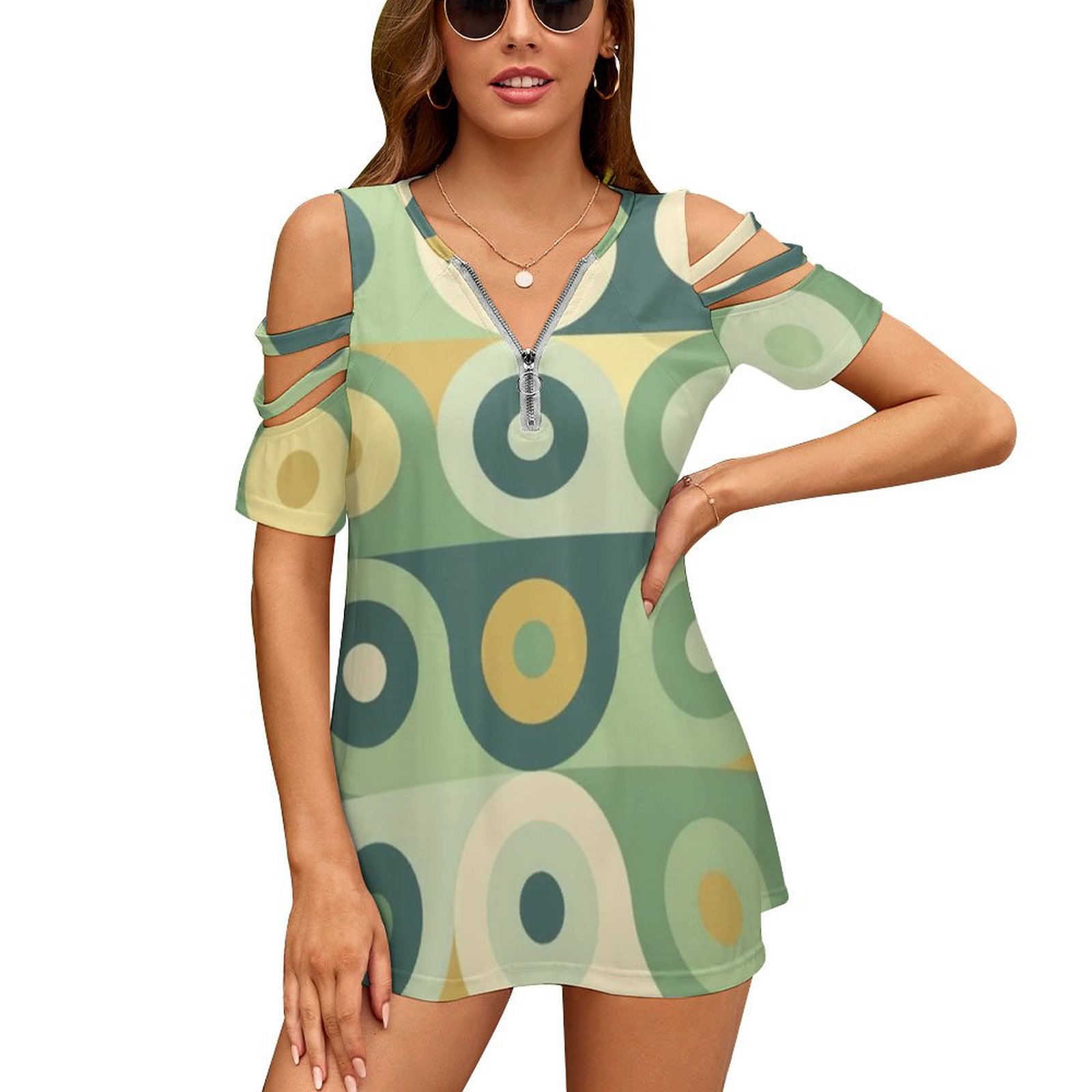 Groovy 70's Pattern Mujer Crem - Women'S Accessories In The 60S reseña y precio