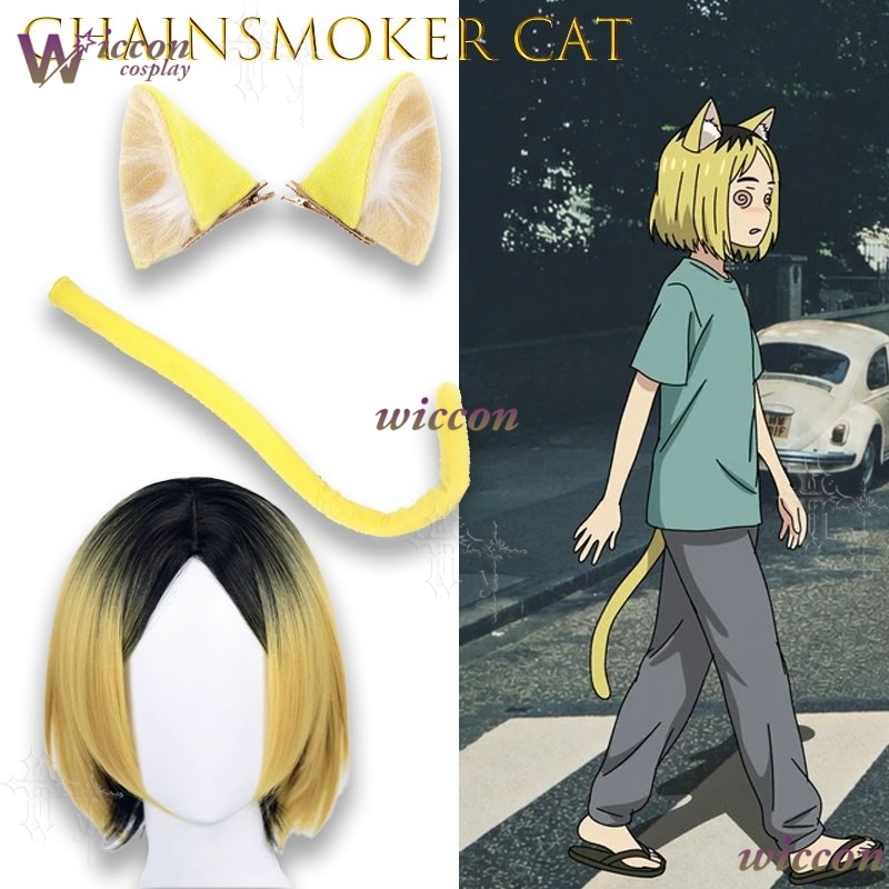 Peluca de cosplay Chainsmoker  - Women Accessories Kit reseña y precio