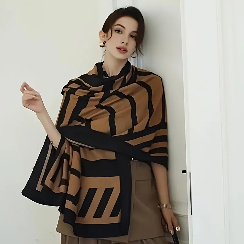 Chal ligero de lino y algodón  - Women'S Winter Accessories Set reseña y precio