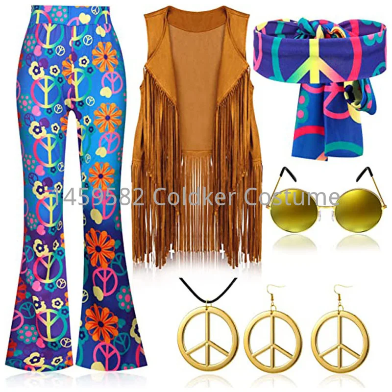 Disfraz Hippie para mujer, fie - Women'S Accessories In The 60S reseña y precio