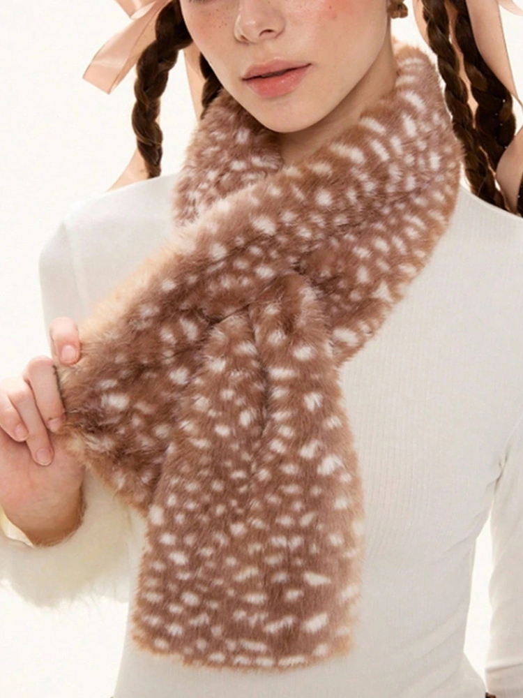 Bufanda de felpa de alce Haraj - Women'S Winter Accessories Set reseña y precio