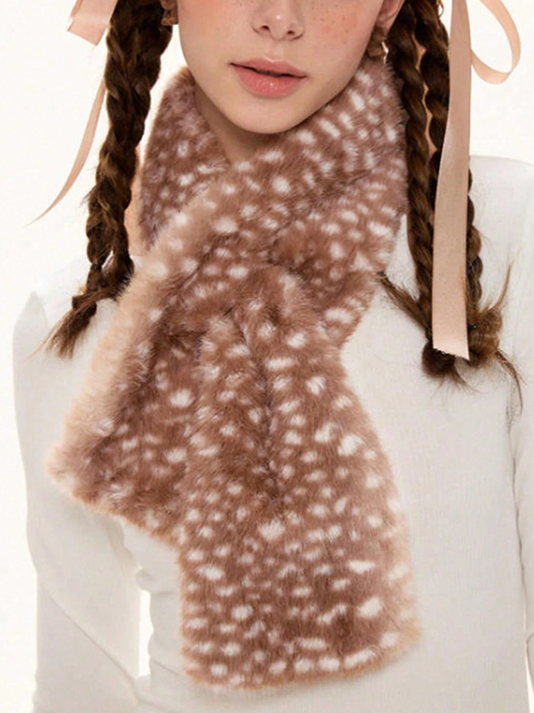 Bufanda de felpa de alce Haraj - Women'S Winter Accessories Set reseña y precio