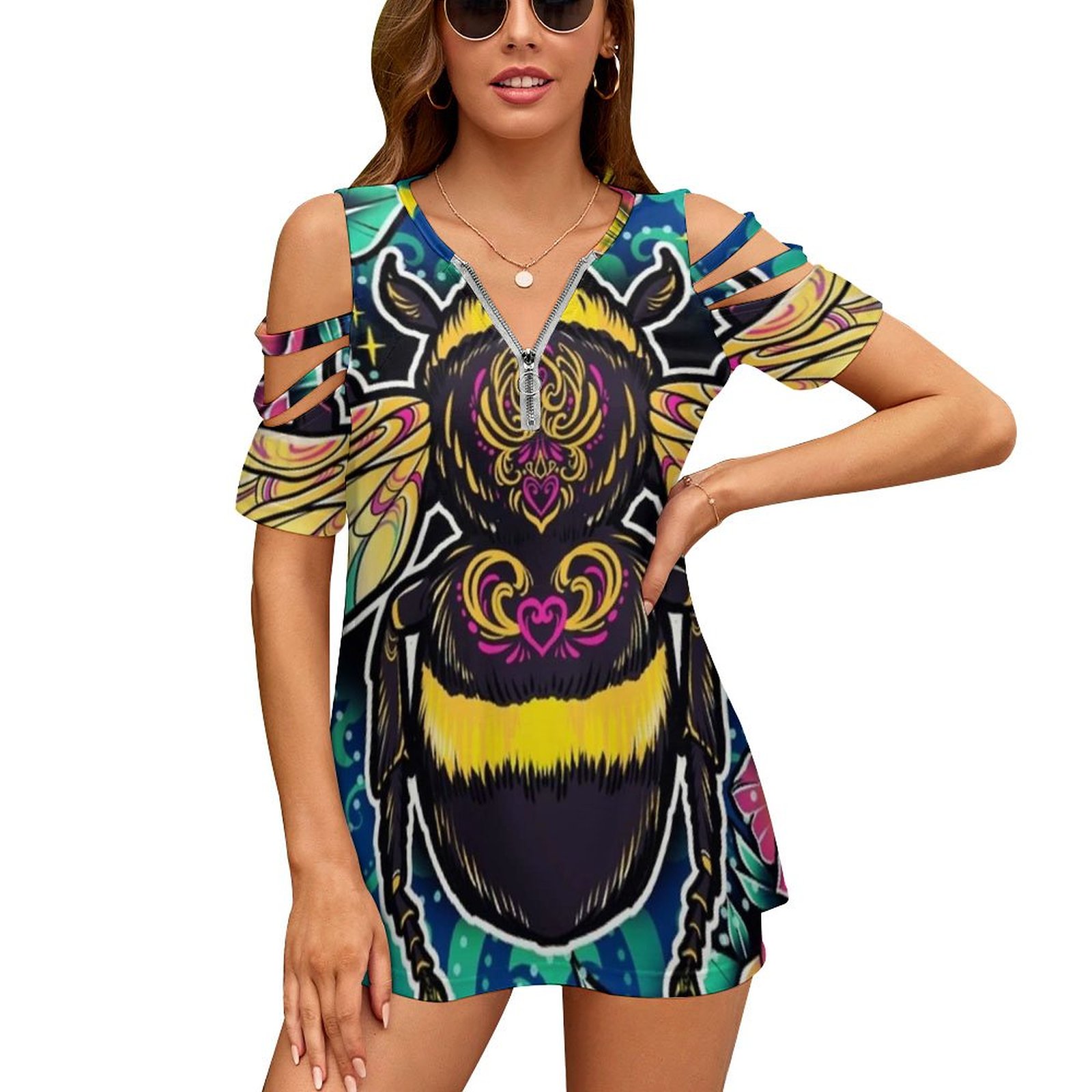 Nueva moda, Top con cremallera - Women Accessories Vector reseña y precio