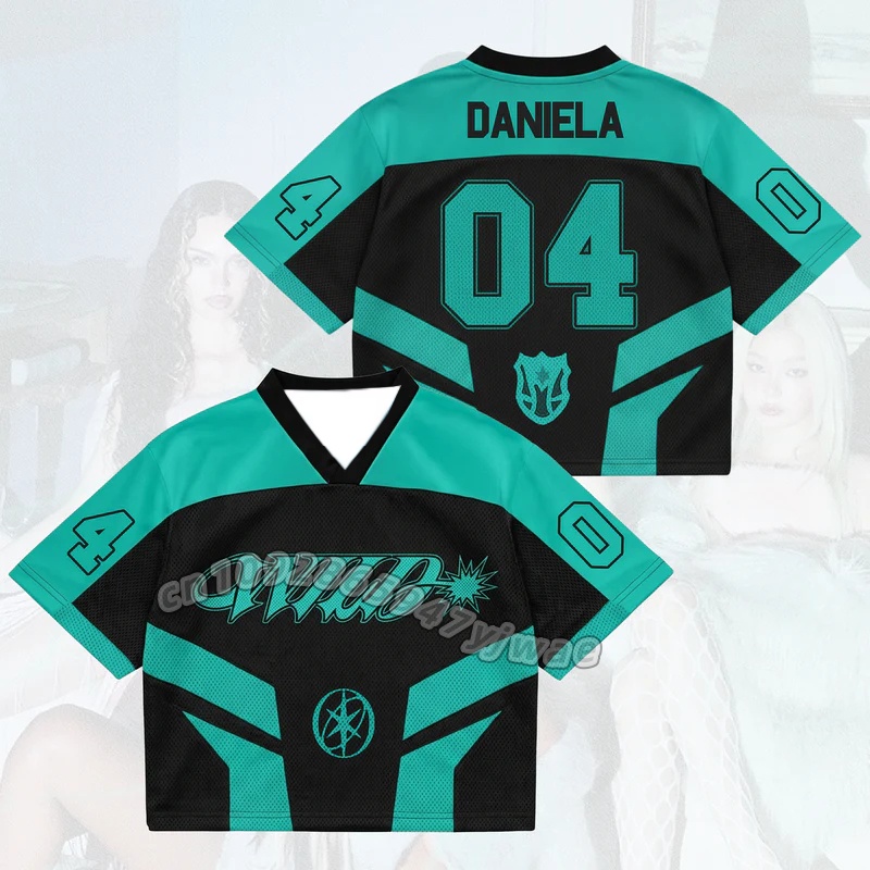 Camiseta de malla de manga cor - Women Accessories Name reseña y precio