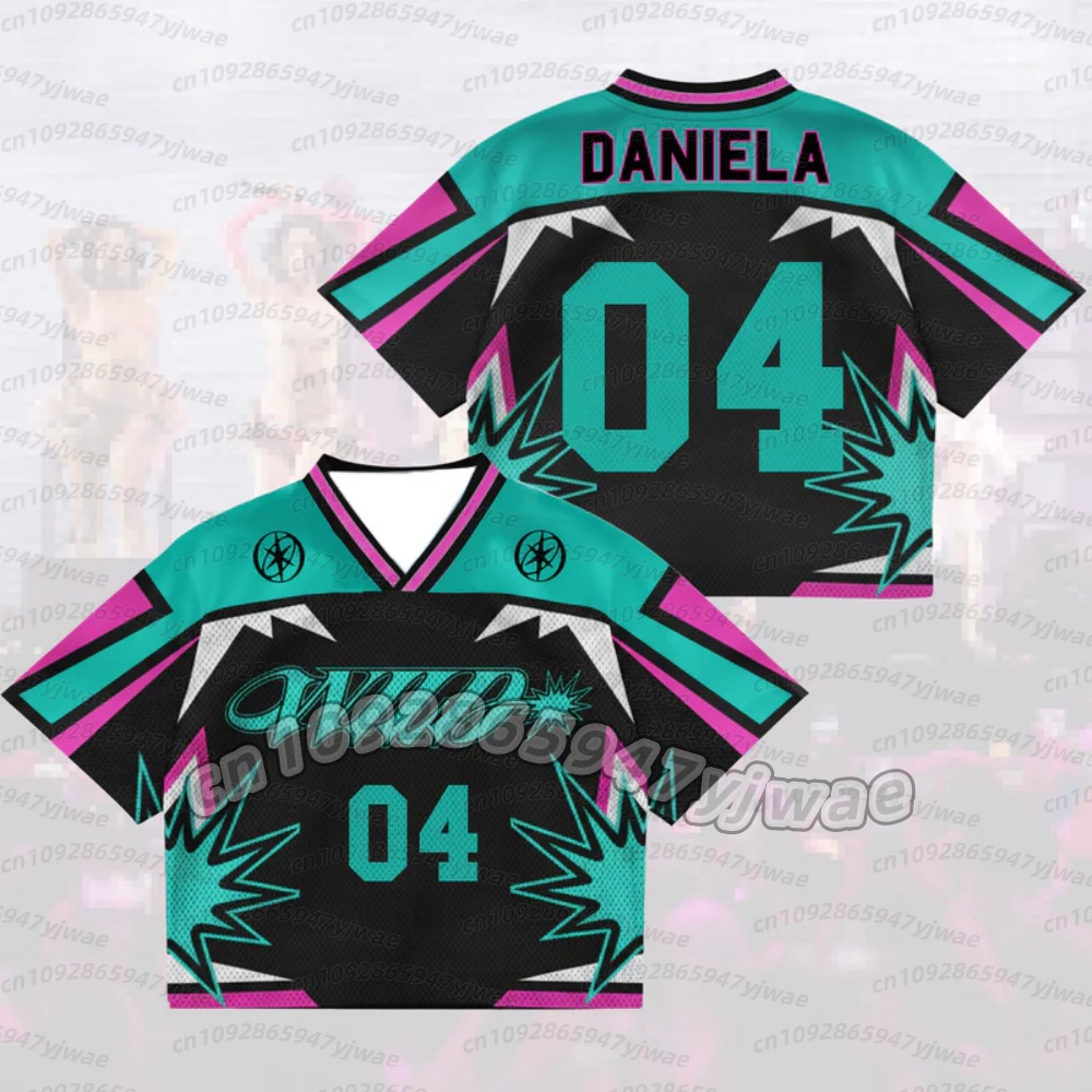 Camiseta de malla de manga cor - Women Accessories Name reseña y precio